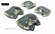 【翔準軍品 AOG】(新款) ACU 城市迷彩 變形金剛-變形金鋼 專用墊--漆蓋-腳跟手專用1組4個有 護(黑-沙-軍綠-CP-ACU 潑墨)