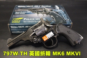 【翔準AOG】 WG 797W-TH 英國折輪 MK6 MKVI 中折式 CO2 4吋 轉輪手槍 風化 WG0161