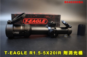 【翔準AOG】T-EAGLE R1.5-5X20IR 狙擊鏡 B04026DBA 禿鷹高抗震 步槍瞄具