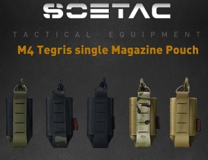 【翔準】500D 尼龍 M4 單連 彈匣套  腰掛 模組化  彈匣套 生存遊戲 袋  X0-7AGPKG