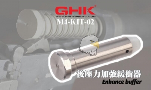 【翔準AOG】現貨）GHK - M4 GBB專用《加重緩衝機 桿 /鋼 製外殼》（原廠零件#M4-KIT-02）