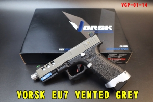 【翔準AOG】VORSK EU7 VENTED BLACK/GREY黑GBB 手槍 瓦斯槍 VGP-01-14光纖瞄準器CNC滑軌