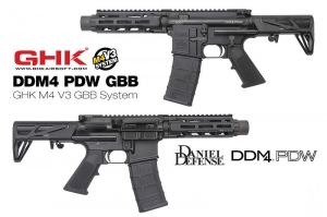 【翔準AOG】2024年發燒新品 GHK DD PDW V3 GBB 瓦斯衝鋒槍 M4 氣動槍 新版 V3  現貨供應 