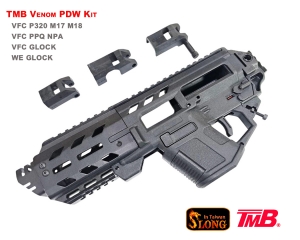 【翔準AOG】TMB Venom PDW Kit 長/短(黑)衝鋒套件(空機版) PPQ PNA GLOCK P320 TMB02手槍套件衝鋒槍