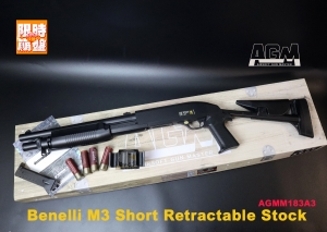 【翔準AOG】Benelli M3 Short Retractable Stock 空氣霰彈槍 183A3