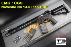 【翔準AOG】EMG / CGS  Noveske N4 13.5 Inch GBB MWS 瓦斯槍 黑 鋼製火控組