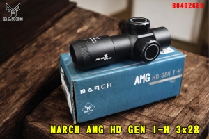 【翔準AOG】MARCH AMG HD GEN I-H 3x28 瞄準鏡 固定光學氣槍步槍 B04026EB 3倍瞄具