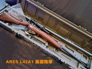 【翔準AOG】 ARES L42A1 豪華版 英國陸軍 皇家海軍 手拉空氣 實木 全鋼製 搭狙擊鏡