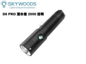 【翔準AOG】Skywoods D6 PRO 潛水手電筒 水陸兩用 夜潛戶外防水 自由潛水 保固