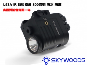 【翔準AOG】Skywoods L53A1R 戰術槍燈+紅雷射 650流明  防水 防塵 防震  B1AW