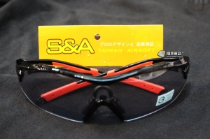 【翔準軍品AOG】S&A 灰色鏡面 防散彈槍-防霧眼鏡 生存遊戲 新款  保護眼睛 護目鏡 E03004-3FB