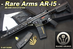【翔準軍品AOG】Rare Arms AR-I5(黑)GBBER 專利第三代 R-SYSTEM 拋殼系統 Hop-up 生存遊戲 D-AR15GBB