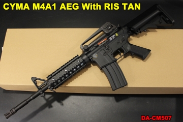 翔準軍品AOG】CYMA M4A1 AEG With RIS BK 海豹托電動槍輕量化卡賓槍