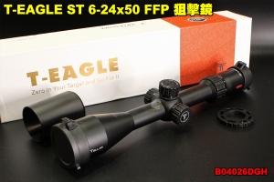 【翔準軍品AOG】T-EAGLE ST 6-24x50 FFP 狙擊鏡 步槍 倍鏡 突鷹 側調焦 防震 B04026DGH