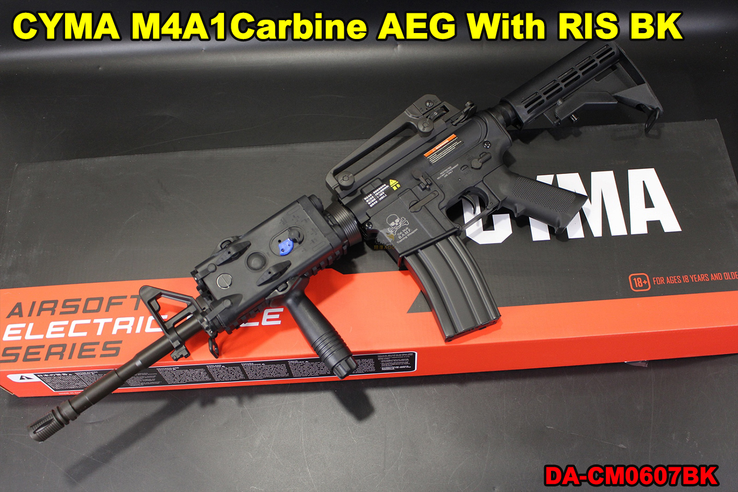 翔準軍品AOG】CYMA M4A1Carbine AEG With RIS BK 黑色電動槍卡賓槍司馬