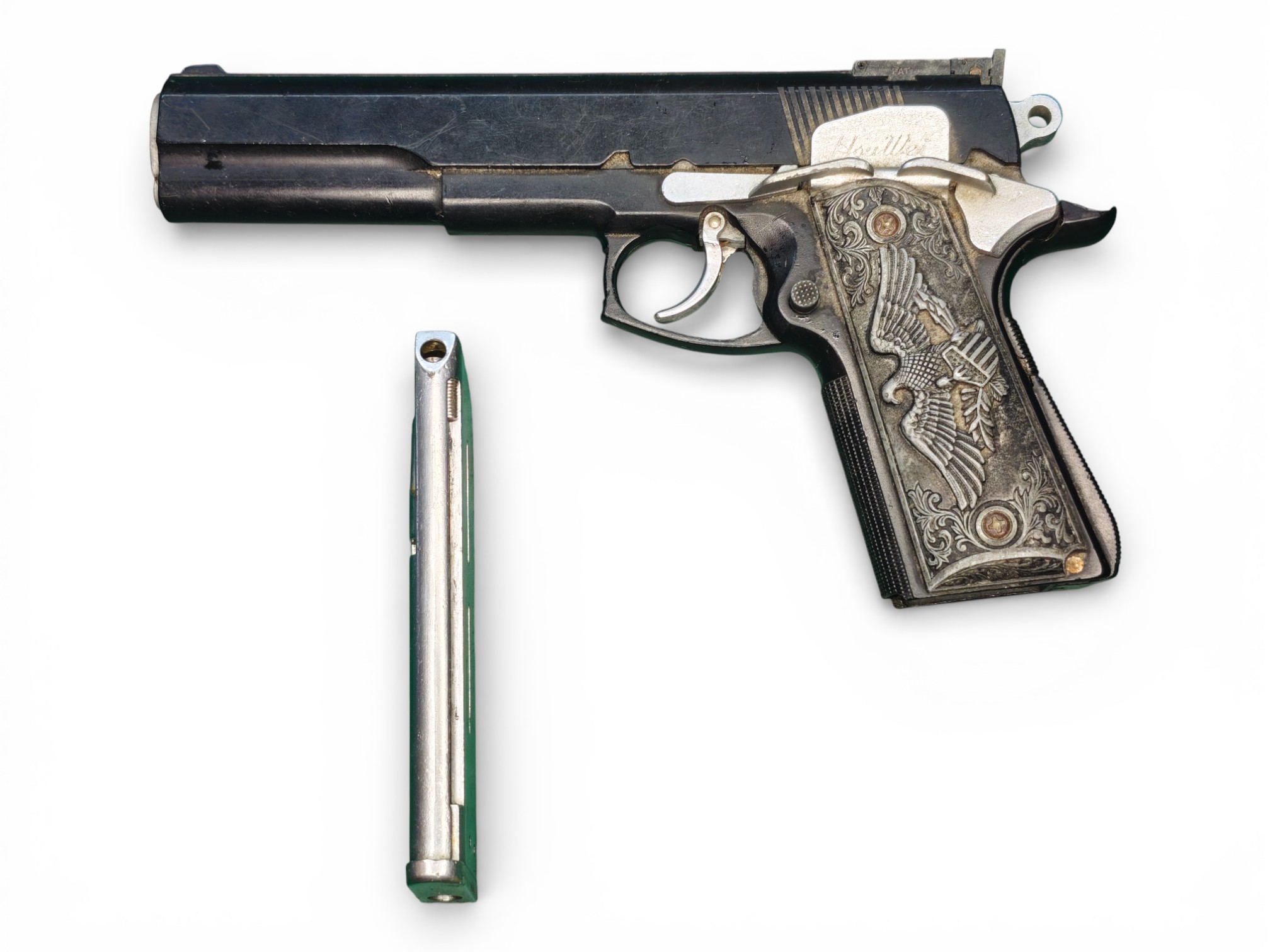 【翔準AOG】《二手槍》(僅存一隻) 花雕1911 瓦斯直壓槍 殺肉槍 一槍 超值 超划算 收藏 愛槍 拆零件 DIY D0001 【翔準AOG】《二手槍》(僅存一隻) 花雕1911 瓦斯直壓槍 殺肉槍 一槍 超值 超划算 收藏 愛槍 拆零件 DIY D0001